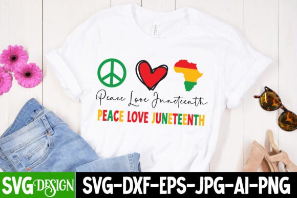 Peace Love Juneteenth SVG: Free Graphics for Designers